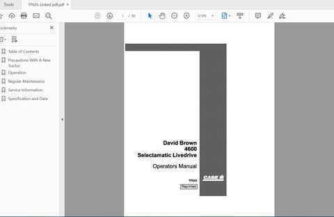 Unlock the full potential of your CASE IH Tractor David Brown 4600 Selectamatic with the comprehensive Operator’s Manual in PDF format. This essential guide provides detailed instructions and insights to help you operate and maintain your tractor efficiently