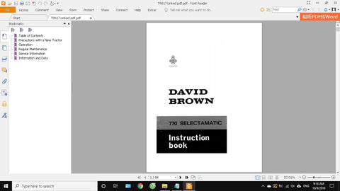 Unlock the full potential of your CASE IH Tractor with the David Brown 770 Selectamatic TP617 Operator’s Manual. This comprehensive PDF file is designed to provide you with essential