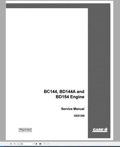 Discover the essential CASE IH Tractor Engine Service Manual (GSS1358) designed specifically for models