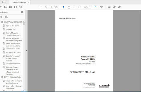 Enhance your farming efficiency with the CASE IH Tractor Farmall 110U and 120U Operator’s Manual. This comprehensive PDF file is designed to provide you with essential information