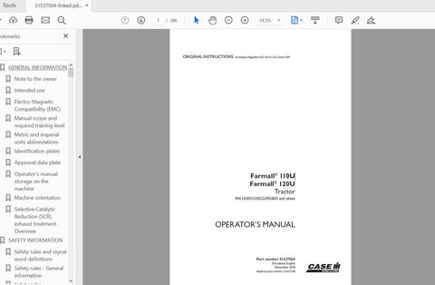 Enhance your farming efficiency with the CASE IH Tractor Farmall 110U and 120U Operator’s Manual. This comprehensive PDF file is designed to provide you with all the essential information