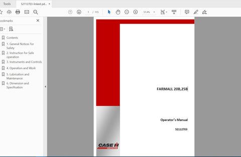 ENHANCE YOUR FARMING EFFICIENCY WITH THE CASE IH TRACTOR FARMALL 20B AND 25B OPERATOR’S MANUAL. THIS COMPREHENSIVE PDF FILE IS DESIGNED TO PROVIDE YOU WITH ESSENTIAL INFORMATION AND GUIDANCE