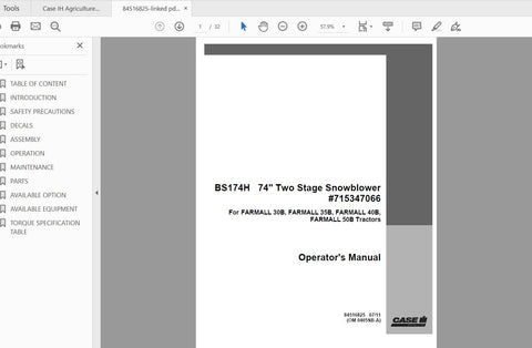 Discover the essential CASE IH Tractor Farmall 30B, 35B, and 40B Operator’s Manual, available in a convenient PDF format. This comprehensive guide is designed to enhance your understanding of your tractor, ensuring optimal performance and longevity. With clear instructions and detailed illustrations, you can easily navigate the features and functions