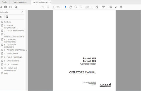 Unlock the full potential of your CASE IH Farmall 40B and 50B tractors with the comprehensive Operator’s Manual, available in a convenient PDF format. This essential guide