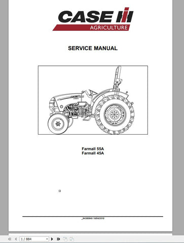 Unlock the full potential of your CASE IH Farmall 45A and 55A tractors with the comprehensive Service Manual (Part No. 84300849) in PDF format. This essential guide provides detailed insights into maintenance, troubleshooting, and repair procedures, 