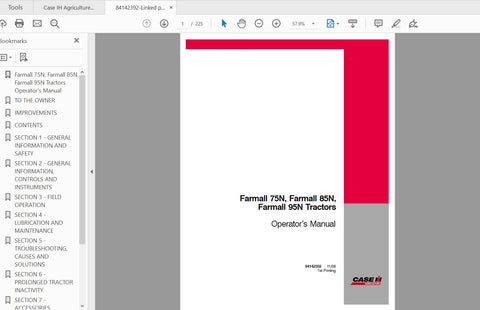Enhance your farming efficiency with the CASE IH Tractor Farmall 75N, 85N, and 95N Operator’s Manual. This comprehensive PDF file is designed to provide you with all the essential information needed to operate and maintain your tractor effectively. With clear instructions and detailed diagrams, you can ensure optimal performance 