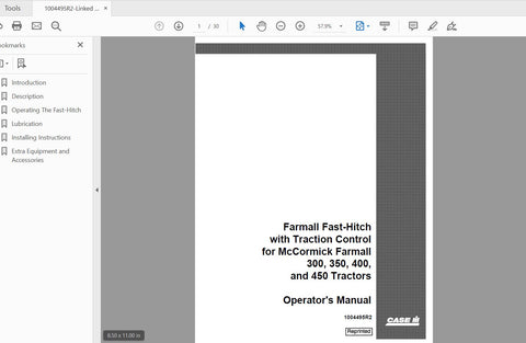 Discover the ultimate resource for your CASE IH Tractor Farmall with the Fast-Hitch and Traction Control Operator’s Manual. Designed specifically for McCormick Farmall models