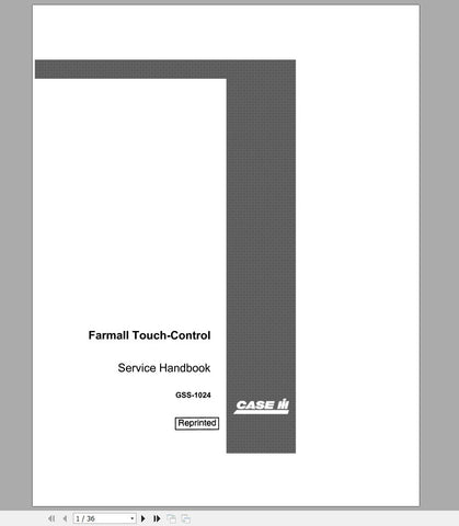 Unlock the full potential of your CASE IH Farmall C and Farmall Super C tractors with the comprehensive Touch Control Service Manual (GSS1024). This PDF file is an essential resource for both novice and experienced operators, providing detailed insights into maintenance