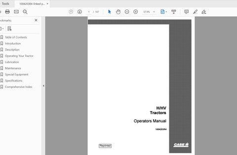 Unlock the full potential of your CASE IH tractor with the H/HV 1004203R4 Operator’s Manual, now available in a convenient PDF format. This comprehensive guide is designed