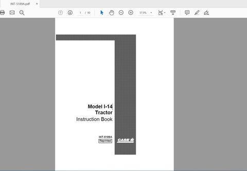  Enhance your operational efficiency with the CASE IH Tractor I-14 INT-5189A Operator’s Manual, now available in a convenient PDF format. This comprehensive guide is designed to provide you with essential information and insights to maximize the 