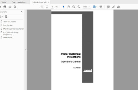 Enhance your farming efficiency with the CASE IH Tractor Implement Installation Operator’s Manual