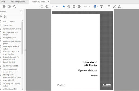 Discover the essential CASE IH Tractor International 444 Operator’s Manual, a comprehensive PDF file designed to enhance your operational efficiency. This manual provides detailed