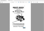 Unlock the full potential of your CASE IH Tractor with the International No. 18 NA Tractor Mower Operator’s Manual. This comprehensive PDF file is designed to provide you with essential