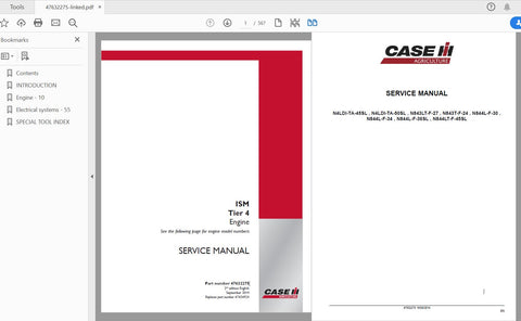 Discover the essential CASE IH Tractor ISM Tier 4 Engine Service Manual (Part Number: 47632293) in a convenient PDF format. This comprehensive guide is designed for both seasoned mechanics