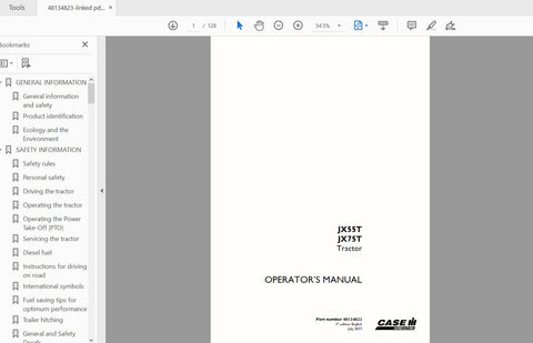 Enhance your farming efficiency with the CASE IH Tractor JX55T and JX75T Operator’s Manual, available in a convenient PDF format. This comprehensive guide is designed 