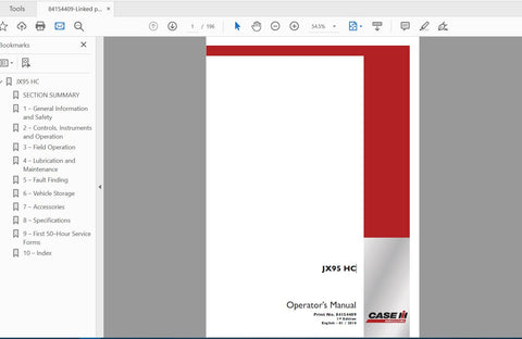 Unlock the full potential of your CASE IH JX95 HC tractor with the comprehensive Operator’s Manual (PDF file). This essential guide provides detailed instructions