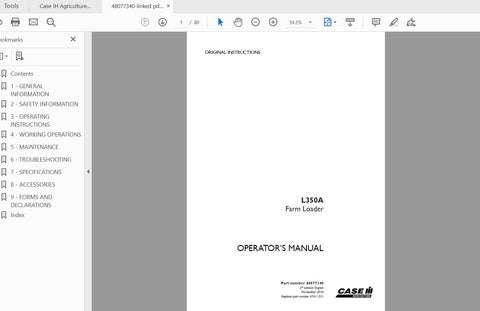 Discover the essential CASE IH Tractor L350A Farm Loader Operator’s Manual, a comprehensive PDF guide designed to enhance your operational efficiency. This manual provides detailed instructions and insights tailored specifically for the L350A model