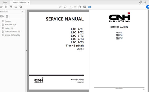 Discover the ultimate resource for maintaining your CASE IH Tractor with the L3C19-T1, T2, T3, T4, T5 Tier 4B (Final) Engine Service Manual. This comprehensive PDF file,