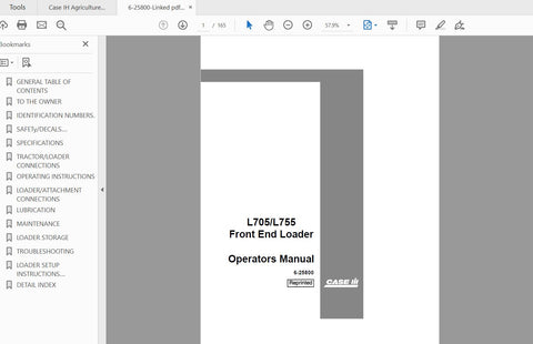 Enhance your operational efficiency with the CASE IH Tractor L705 and L755 Front End Loaders Operator’s Manual. This comprehensive PDF file is designed to provide you with 