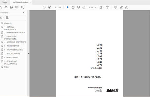 Unlock the full potential of your CASE IH tractor with the comprehensive Operator’s Manual for models L725, 735, 745, 755, 765, 775, 785, and 795. This PDF file is an essential resource for both new and experienced operators, providing detailed instructions