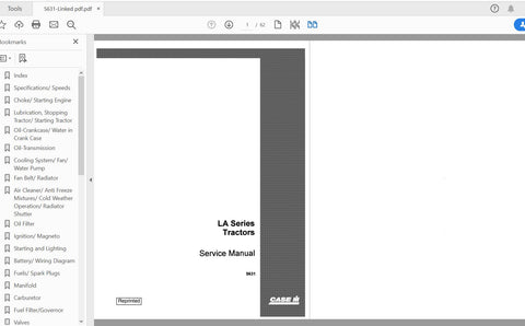 Discover the ultimate resource for maintaining your CASE IH LA and LAE Series tractors with the comprehensive Service Manual 5631 in PDF format. This digital guide is designed to provide