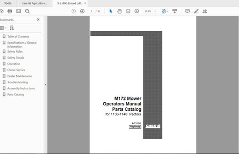 Enhance your farming efficiency with the CASE IH Tractor M172 Mower Operator’s Manual, specifically designed for models 1130 and 1140. This comprehensive PDF file provides essential guidance for operating and maintaining your mower, ensuring optimal performance and longevity.
