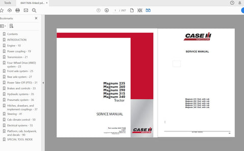 Unlock the full potential of your CASE IH Magnum tractor with the comprehensive Service Manual (Part No. 84417606). This PDF file is an essential resource for owners
