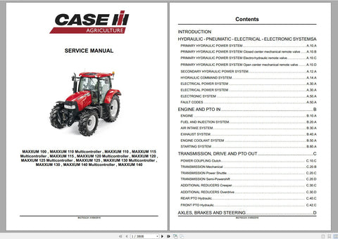 Unlock the full potential of your CASE IH Maxxum tractor with the comprehensive Service