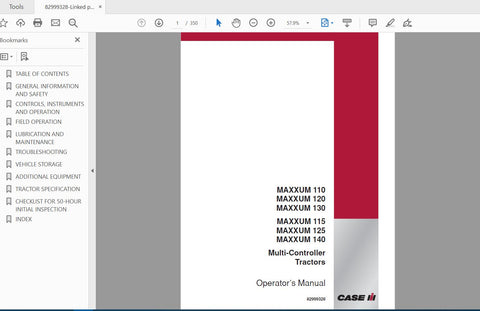 Unlock the full potential of your CASE IH Maxxum tractor with the comprehensive Operator’s Manual for models 110, 115, 120, 125, 130, and 140. This PDF file is designed to provide