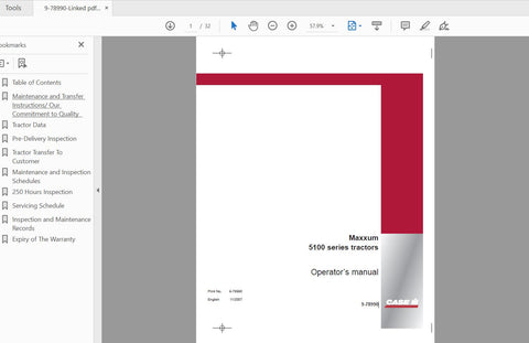 Unlock the full potential of your CASE IH Maxxum 5100 Series tractor with the comprehensive Operator’s Manual in PDF format. This essential guide provides detailed instructions and insights