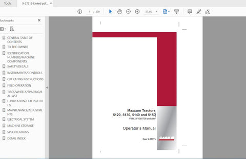 Enhance your farming efficiency with the CASE IH Tractor Maxxum 5120, 5130, 5140, and 5150 Operator’s Manual. This comprehensive PDF file is designed to provide you with essential information and guidance for optimal operation and maintenance of your