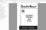 Unlock the full potential of your CASE IH McCormick Farmall 450 with our comprehensive Operator’s Manual (PDF file). This essential guide is designed to provide you with all the information you need to operate and maintain your tractor efficiently, ensuring optimal