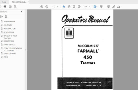 Unlock the full potential of your CASE IH McCormick Farmall 450 with our comprehensive Operator’s Manual (PDF file). This essential guide is designed to provide you with all the information you need to operate and maintain your tractor efficiently, ensuring optimal