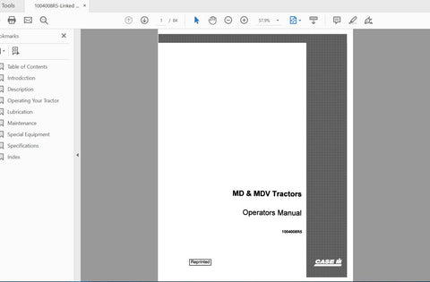Enhance your operational efficiency with the CASE IH Tractor MD & MDV 1004008R5 Operator’s Manual, now available in a convenient PDF format. This comprehensive guide is designed to provide you with essential information and insights to maximize the performance