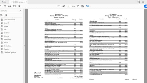 Unlock the full potential of your CASE IH Magnum tractor with the comprehensive Service Manual for models MX180, MX200, MX220, MX240, and MX270. This PDF file,