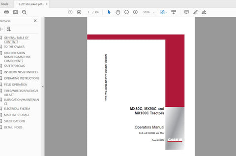 Enhance your operational efficiency with the CASE IH Tractor MX80C, MX90C, and MX100C Operator’s Manual. This comprehensive PDF file is designed to provide you with essential