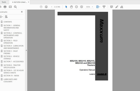 Enhance your farming efficiency with the CASE IH Tractor MXU Series Operator’s Manual, designed specifically for models MXU100, MXU110, MXU115, MXU125, and MXU135. This