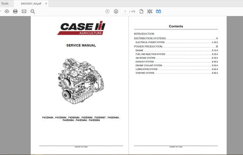 Unlock the full potential of your CASE IH tractor with the NEF Engines Tier 3 Service Manual (8425057) in PDF format. This comprehensive guide is designed to provide