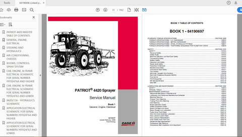 Unlock the full potential of your CASE IH Patriot 4420 Sprayer with the comprehensive Service Manual (84190696) in PDF format. This essential guide is designed to provide you