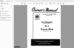 Discover the essential CASE IH Tractor Plow (2 and 3-Furrow) McCormick No. 8 Operator’s Manual, designed to enhance your farming experience. This comprehensive PDF file provides detailed instructions and insights to help you operate and maintain your plow efficiently. With clear diagrams and step-by-step guidance, you’ll be equipped to tackle any plowing task with confidence.