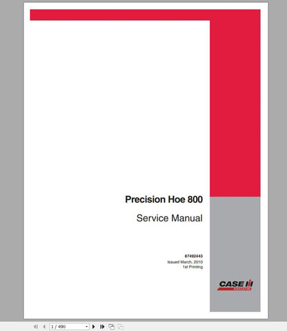 Enhance your agricultural efficiency with the CASE IH Tractor Precision Spray 100_160 Service Manual