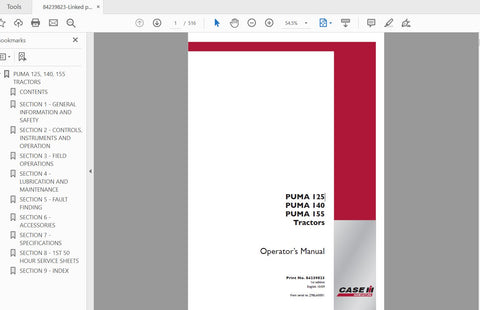 Enhance your farming efficiency with the CASE IH Tractor Puma 125, 140, and 155 Operator’s Manual. This comprehensive PDF file is designed to provide you with all the essential information needed to operate and maintain your tractor effectively. With clear instructions