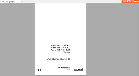 Discover the essential CASE IH Tractor Puma 130, 145, and 160 CVX Operator’s Manual, available in a convenient PDF format. This comprehensive guide is designed to enhance 