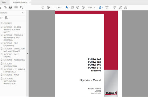Discover the essential CASE IH Tractor Puma 165, 180, 195, and 210 Operator’s Manual, available in a convenient PDF format. This comprehensive guide is designed to enhance your