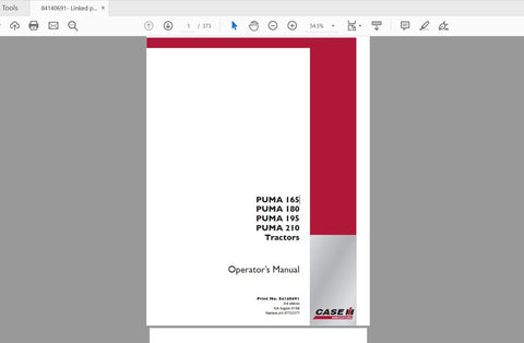 Enhance your farming efficiency with the CASE IH Tractor Puma 165, 180, 195, and 210 Operator’s Manual. This comprehensive PDF file is designed to provide you with essential information and guidance for optimal operation and maintenance of your tractor