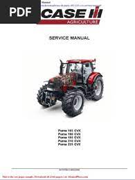 Enhance your maintenance routine with the CASE IH TRACTOR PUMA 205 and PUMA 225 Brazil Built