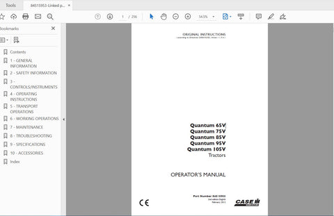 Discover the essential CASE IH Tractor Quantum Operator’s Manual, designed specifically for models