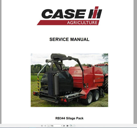 Enhance your farming efficiency with the CASE IH Tractor RB344 Balers Round Balers Service Manual (87734281B_A4). 