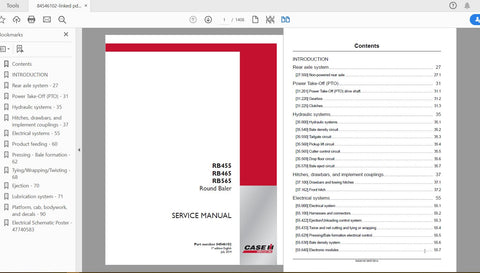 Investing in this service manual not only saves you time and money on repairs but also extends the lifespan of your baler. Don't miss out on the opportunity to keep your machinery running