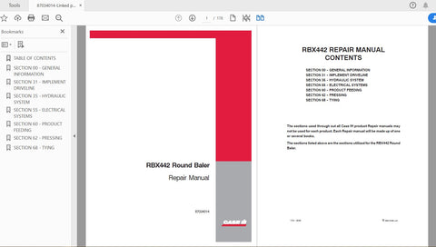Enhance your farming efficiency with the CASE IH Tractor RBX442 Round Baler Service Manual (Part No. 87034014). This comprehensive PDF file is designed to provide